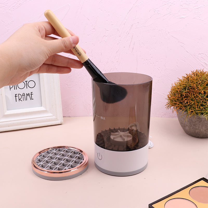 Women Eye Shadow Brush Cleaning Tool Portable Electric Makeup Brush Cleaner Machine With USB Charging Automatic Cosmetic Brush ASKVexperts