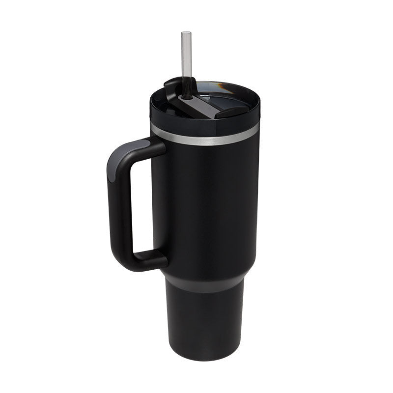 40 Oz Tumbler With Handle Straw Insulated, Stainless Steel Spill Proof Vacuum Coffee Cup Tumbler With Lid Tapered Mug Gifts For Valentine Lover Suitable For Car Gym Office Travel ASKVexperts