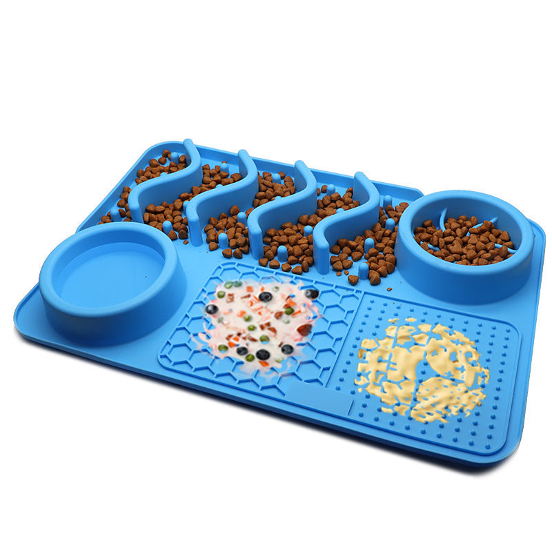 Dog Silicone Licking Pad Pet Licking Mat Silicone Smelling Mat Multifunctional Food Bowl Pets Supplies ARVASHAA