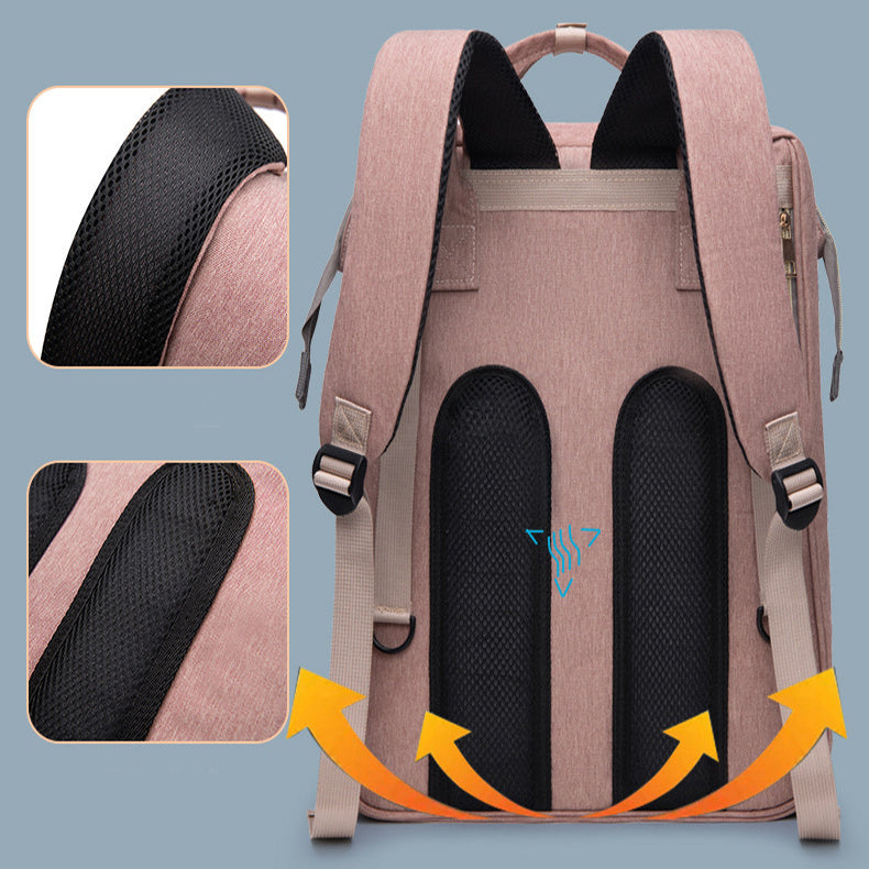 New Mummy Baby Crib Backpack Large Capacity Out Milk Insulated Bag Women ARVASHAA
