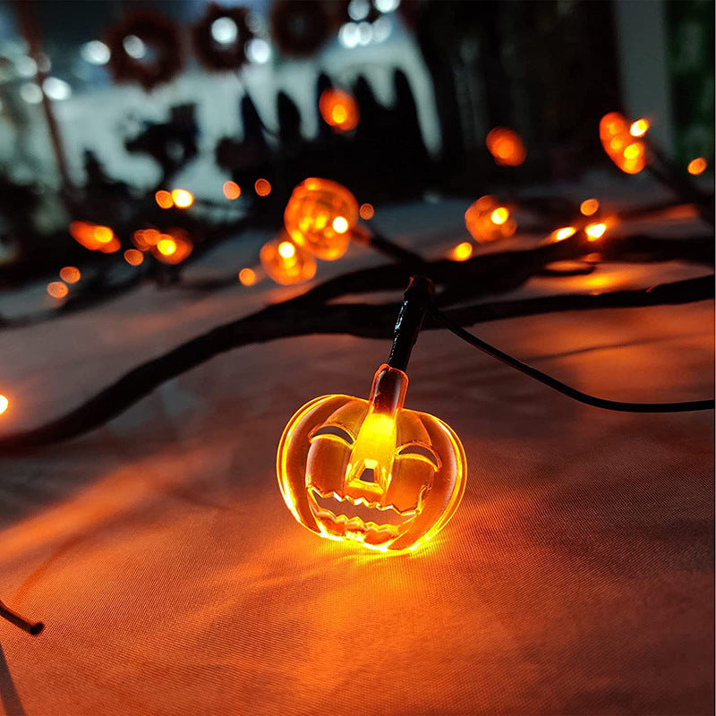 Halloween LED Willow Vine String Light Cool Cartoon Bat Pumpkin Decoration For Indoor Outdoor Party House Decor ARVASHAA