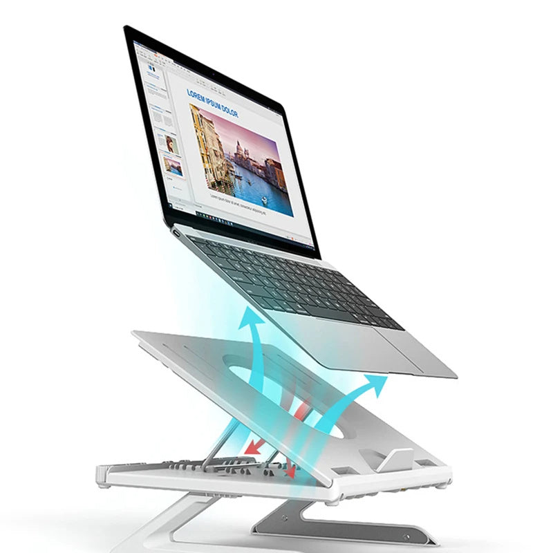 New Laptop Stand Multifunctional Folding Lift Portable Laptop Stand Monitor Increase Rack Aluminum Alloy Base ARVASHAA