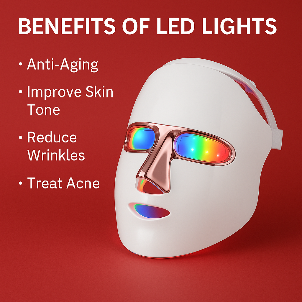 Wireless 7 Colors Face LED Mask Photon Facal Beauty Mask Skin Rejuvenation Anti Acne Repair Skin Tightening Anti Aging Skin Care ASKVexperts