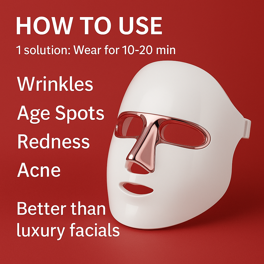 Wireless 7 Colors Face LED Mask Photon Facal Beauty Mask Skin Rejuvenation Anti Acne Repair Skin Tightening Anti Aging Skin Care ASKVexperts