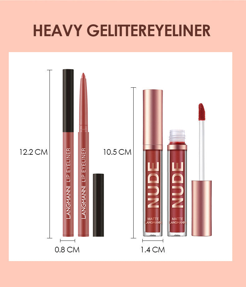 Lip Liner And Lipstick Makeup 12 Pcs Set 6 Matte Lipstick 6 Lip Liner Pens Waterproof Long Lasting Matte Lipstick Beauty Cosmetics Makeup Gift For Girls Lipstick Set ARVASHA