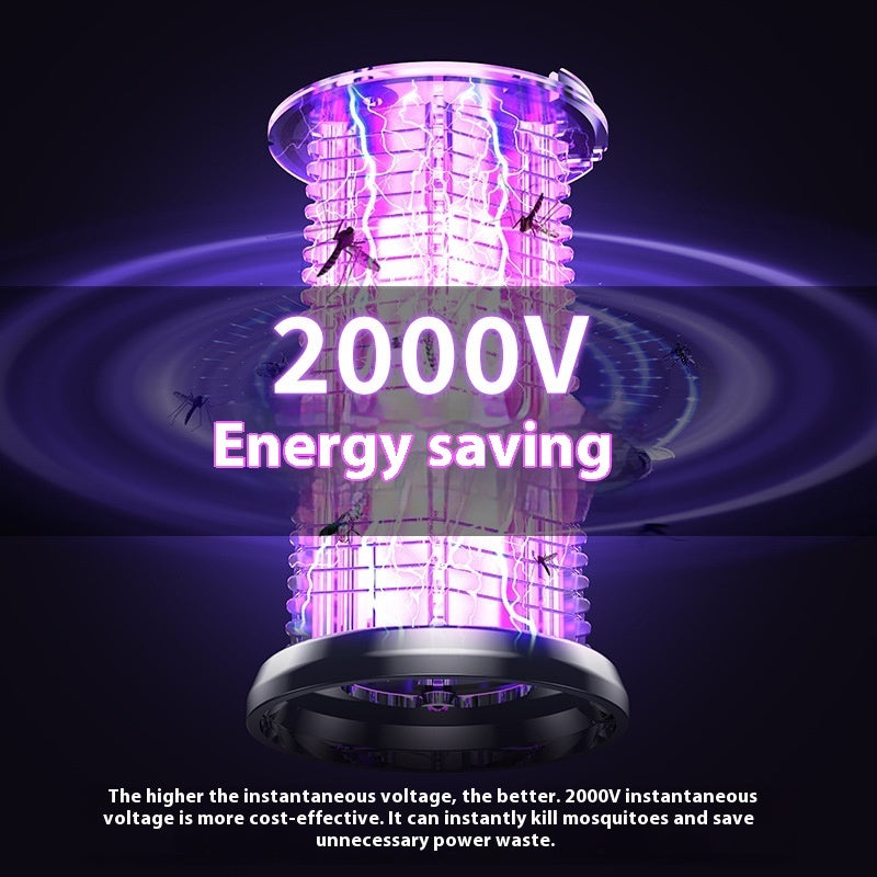 2in1 Mosquito Killer Lamp Electric Fly Catcher USB Rechargeable Electric Mosquito Swatter Electric Fly Trap With Night Light S0S Emergency Light Mosquito Killer Terrace Camping ARVASHA