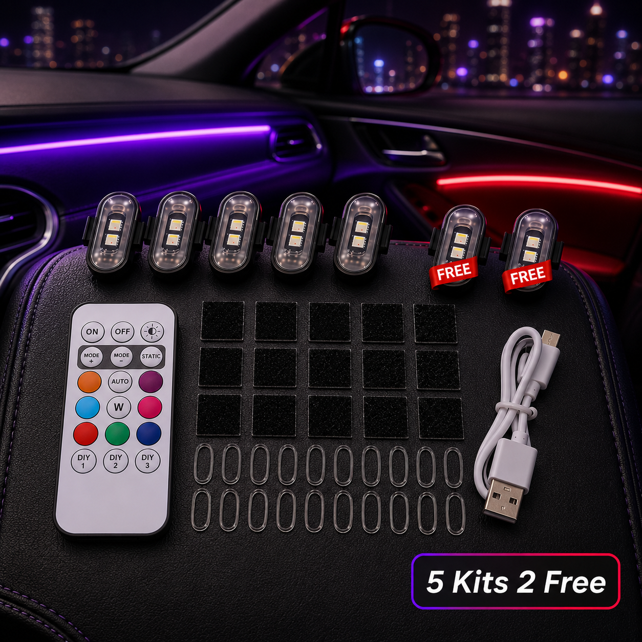 Lampes néon pour voiture Lux Drive™