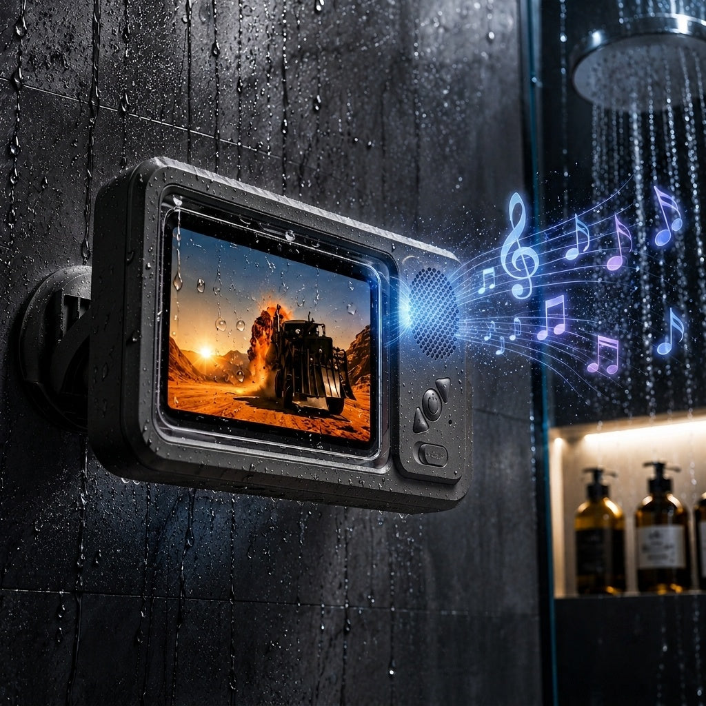 ShowerDock™ Wasserdichte BT-Lautsprecher-Handyhülle