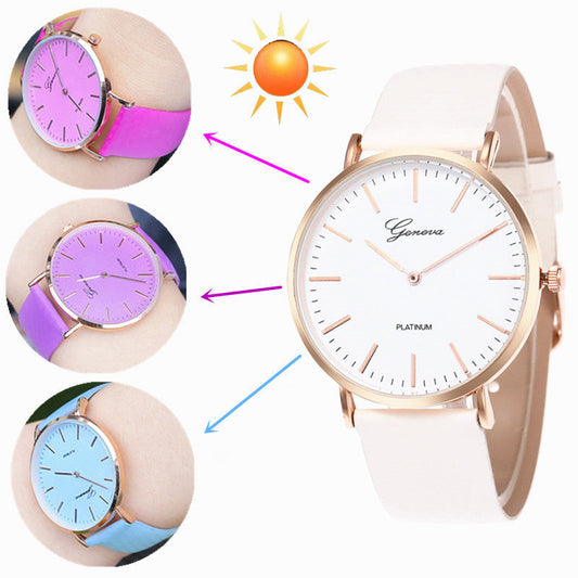 Simple Scale Temperature-sensitive Color-changing Watch ARVASHAA