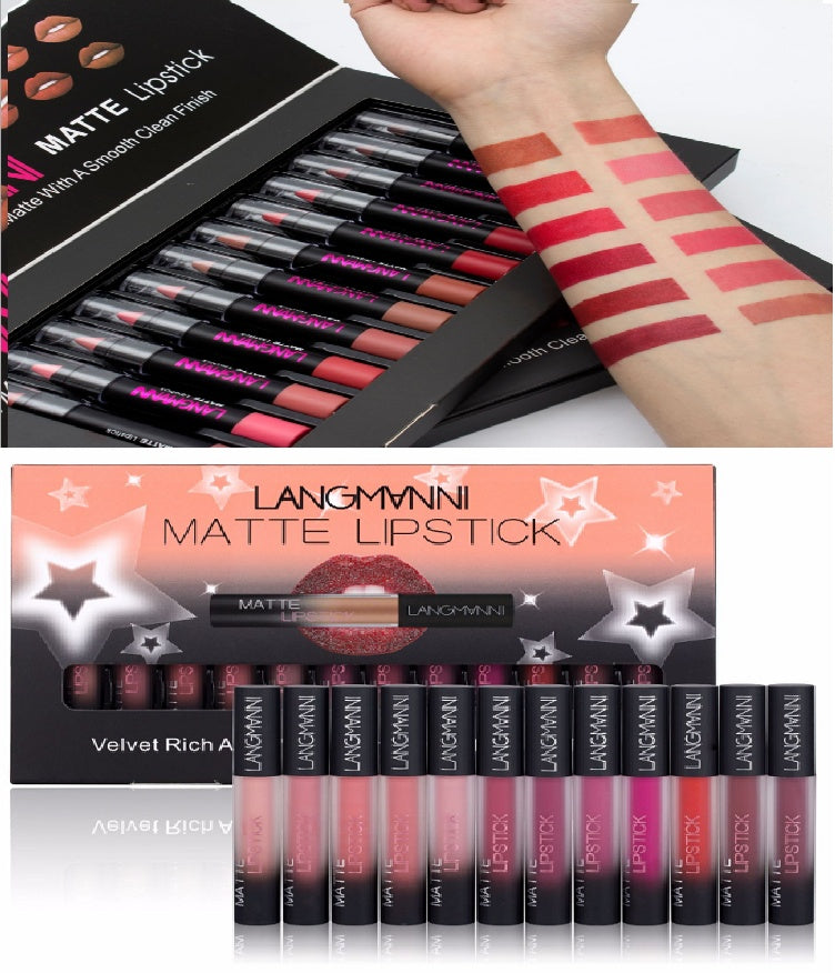 Matte Lipstick Waterproof Long-lasting Velvet Lipstick Set ARVASHA