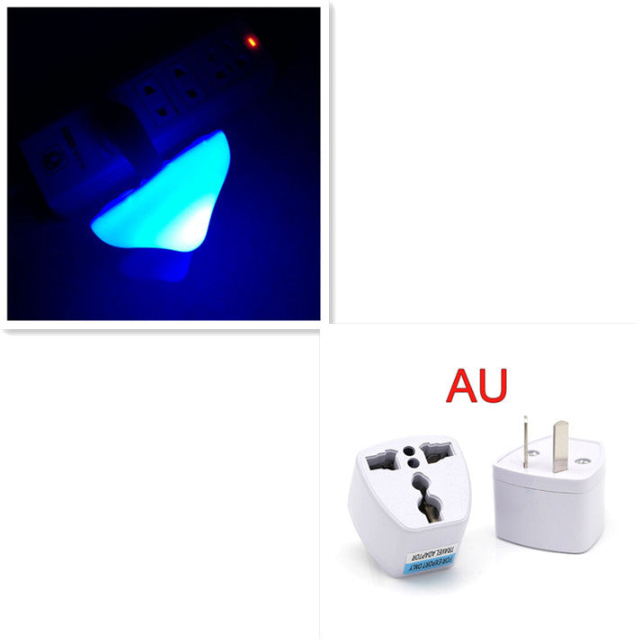 LED Night Light Mushroom Wall Socket Lamp EU US Plug Warm White Light-control Sensor Bedroom Light Home Decoration ARVASHAA