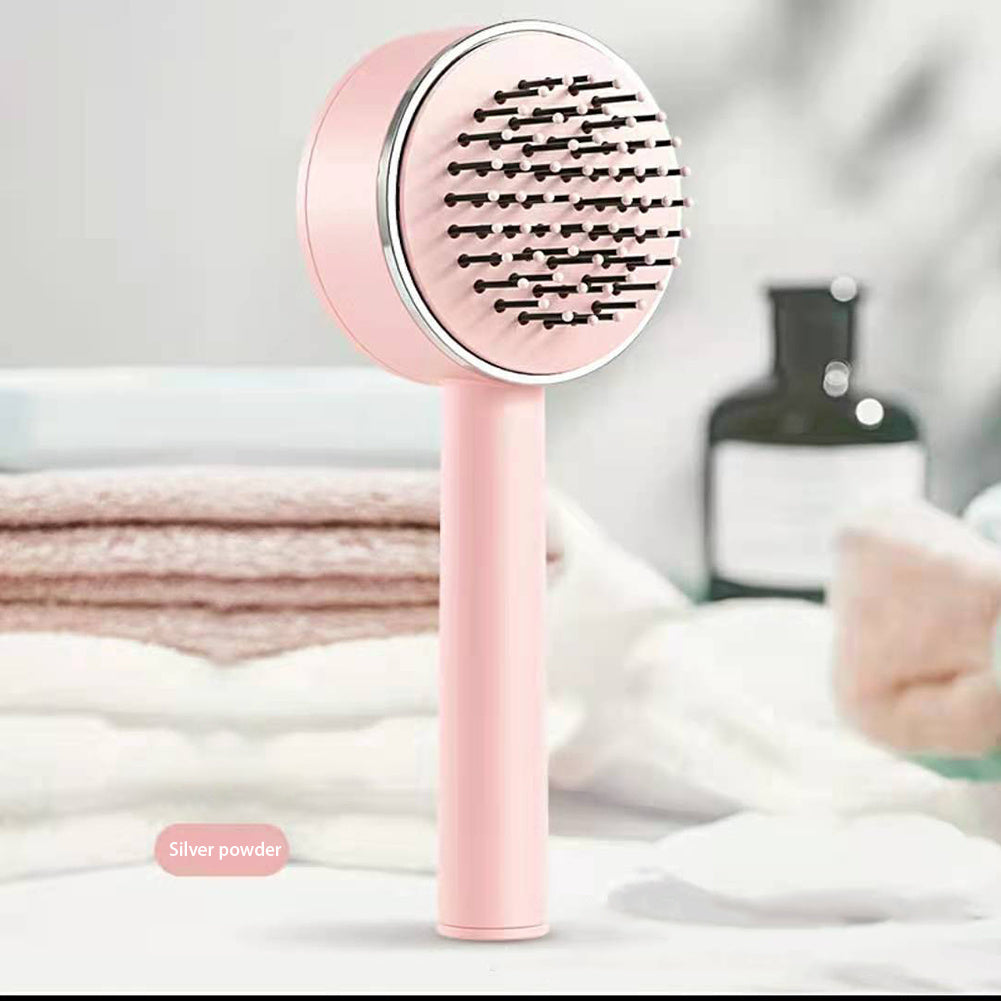 One-key Self-cleaning Hair Brush For Women Curly Hair Brush  Anti-Static Airbag Massage Comb  Airbag Massage Scalp Comb Professional Detangling One-key Self-cleaning ARVASHAA