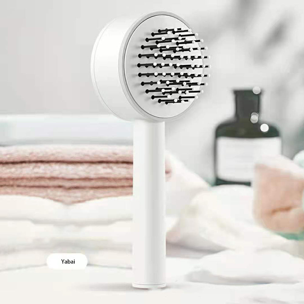 One-key Self-cleaning Hair Brush For Women Curly Hair Brush  Anti-Static Airbag Massage Comb  Airbag Massage Scalp Comb Professional Detangling One-key Self-cleaning ARVASHAA