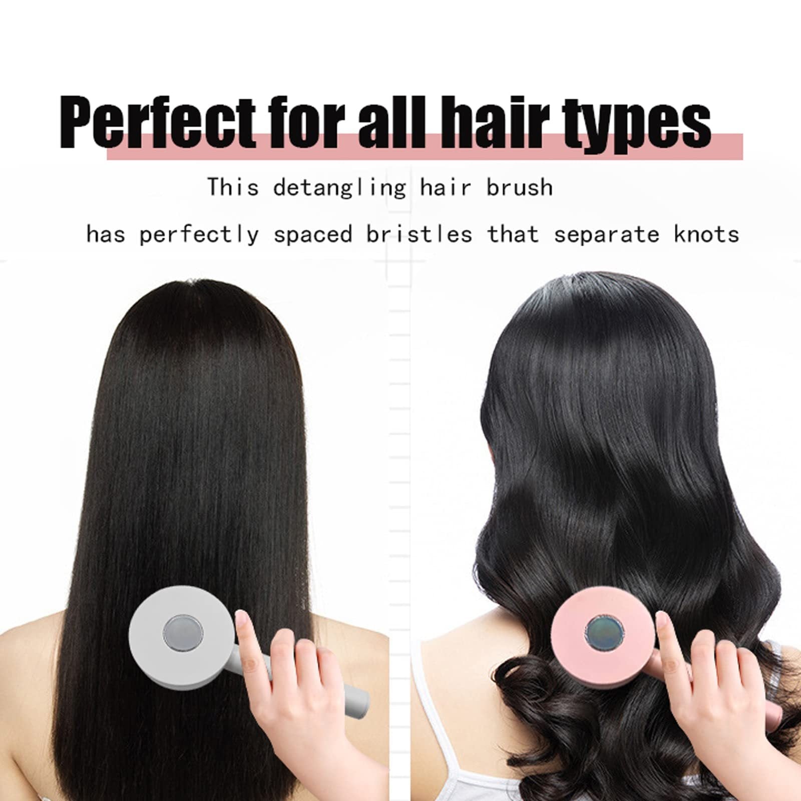 One-key Self-cleaning Hair Brush For Women Curly Hair Brush  Anti-Static Airbag Massage Comb  Airbag Massage Scalp Comb Professional Detangling One-key Self-cleaning ARVASHAA