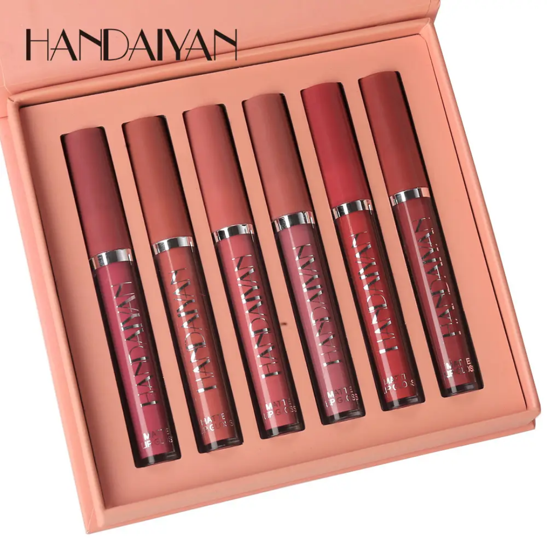6 Pcs Matte Liquid Lipstick Set – Waterproof, Long-Lasting, Non-Stick Velvet Finish for All Skin Types | Pink, Red, Purple Shades ARVASHA