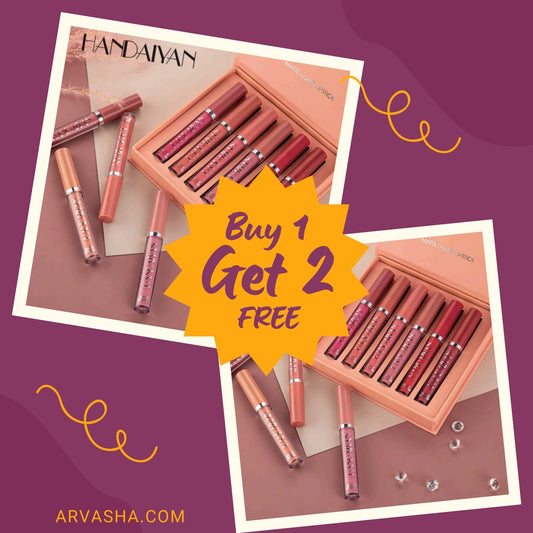 6 Pcs Matte Liquid Lipstick Set (buy 1 get 2 free Today only) ARVASHA