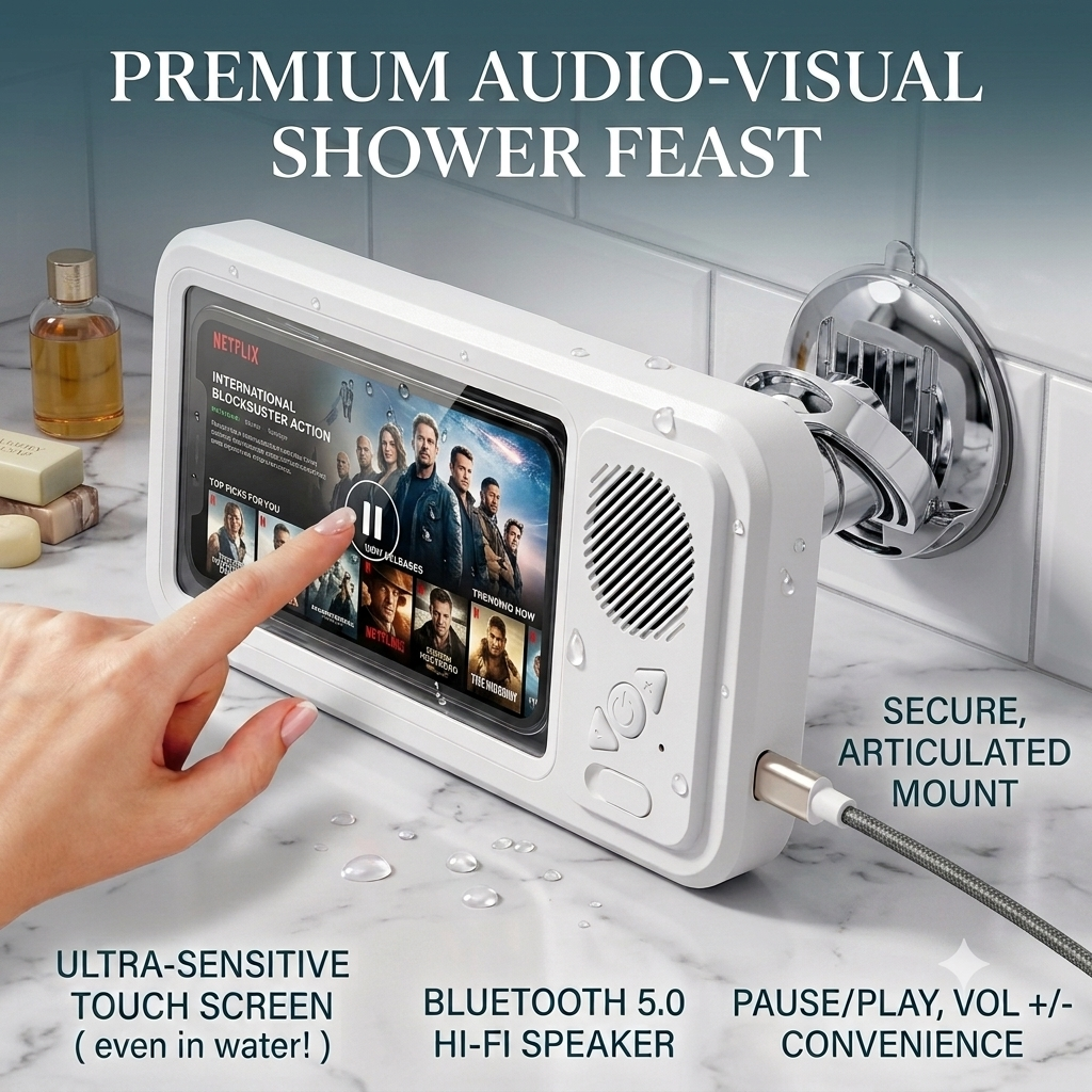 ShowerDock™ Wasserdichte BT-Lautsprecher-Handyhülle