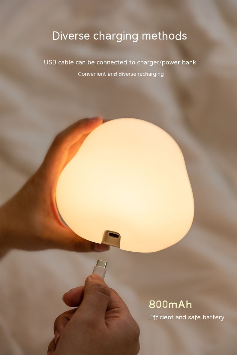 Cute Duck LED Night Lamp Cartoon Silicone USB Rechargeable Sleeping Light Touch Sensor Timing Bedroom Bedside Lamp For Kid Gift Home Decor ARVASHA