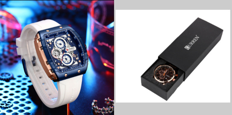 Men's Six-pin Quartz Tape Men's Watch ARVASHA