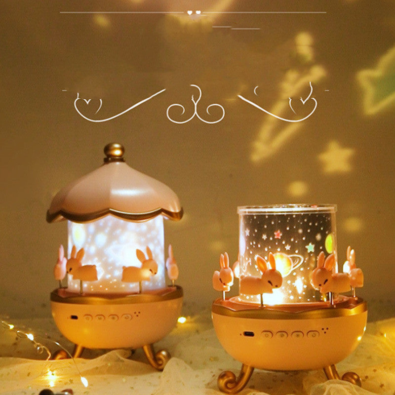 Night Light Projector Kids Nursery Children Room Space Rotation USB Rechargeable Led Night Lamp 12 Films Birthday Christmas Gift ARVASHA