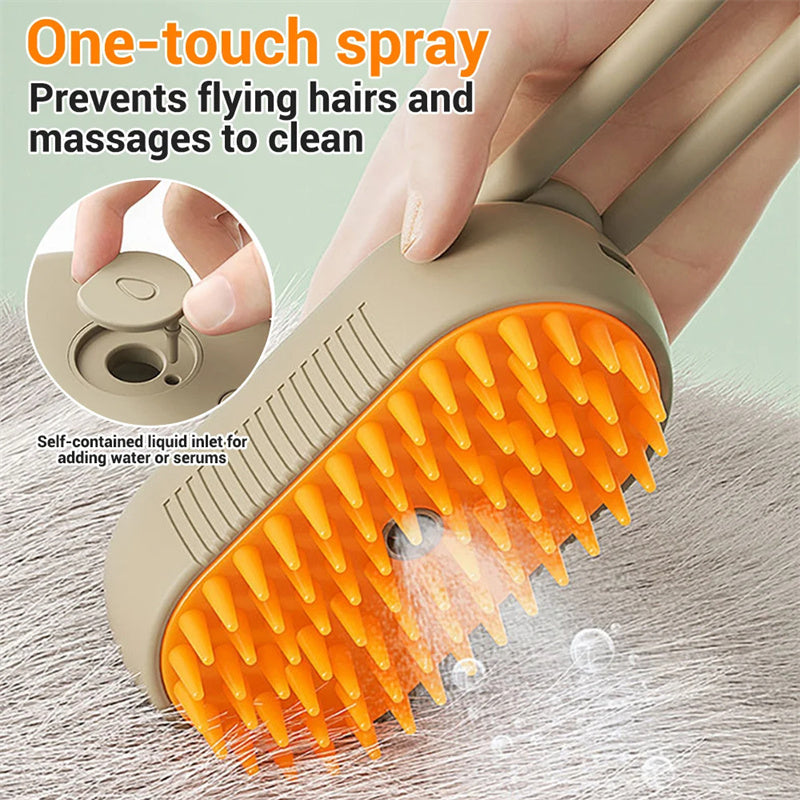 Cat Steam Brush Steamy Dog Brush 3 In 1 Electric Spray Cat Hair Brushes For Massage Pet Grooming Comb Hair Removal Combs Pet Products ARVASHAA