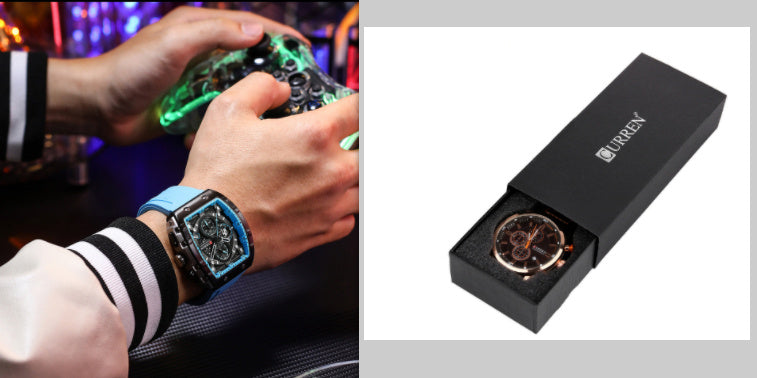 Men's Six-pin Quartz Tape Men's Watch ARVASHA