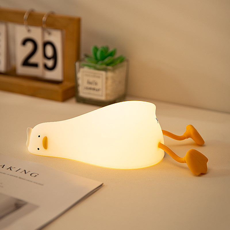 Cute LED Night Light Touch Sensor Cartoon Kid's Nightlights Big Face Rabbit Silicone Night Light Christmas Gift Bedside Lamp Home Decor ARVASHA
