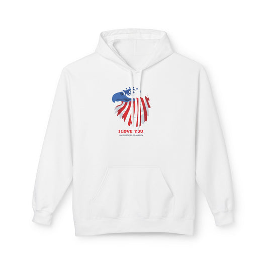 Cozy USA Flag Hoodie  Premium Cotton Blend, Ethical & Sustainable Printify