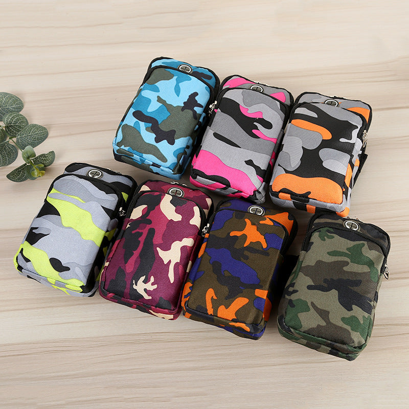 Running Sports Camouflage Mobile Phone Arm Water Repellent Wrist Bag ARVASHA