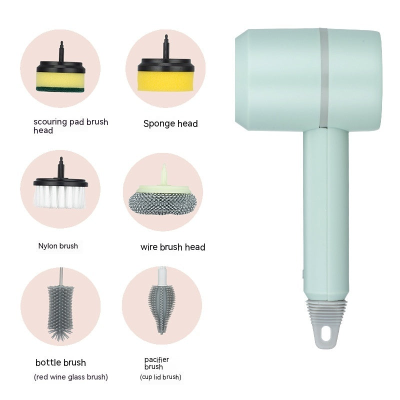 Electric Cleaning Brush Dishwashing Brush Automatic Wireless USB Rechargeable Professional Kitchen Bathtub Tile Cleaning Brushes ARVASHA