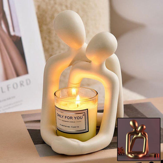 Heartwarming Loving Couple Resin Statue - A Timeless Modern Home Decor Accent For Bookshelves, Office Desks, And Nightstands Valentine's Day Gift ARVASHA
