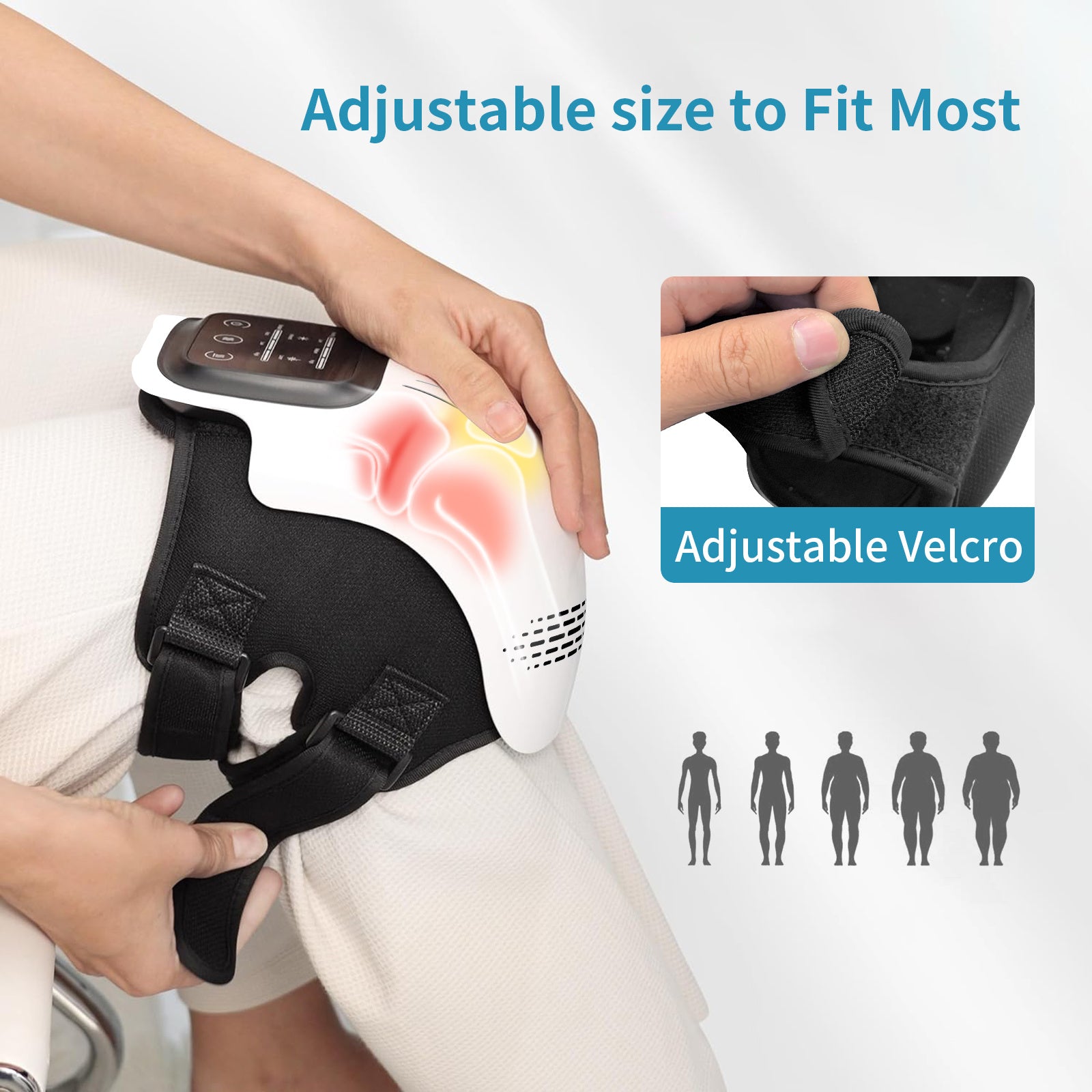 Intelligent Home Use Electric Intelligent Kneading Heating Knee Massager Rechargeable Pain Relief Infrared Laser Vibration Knee Massager ARVASHA