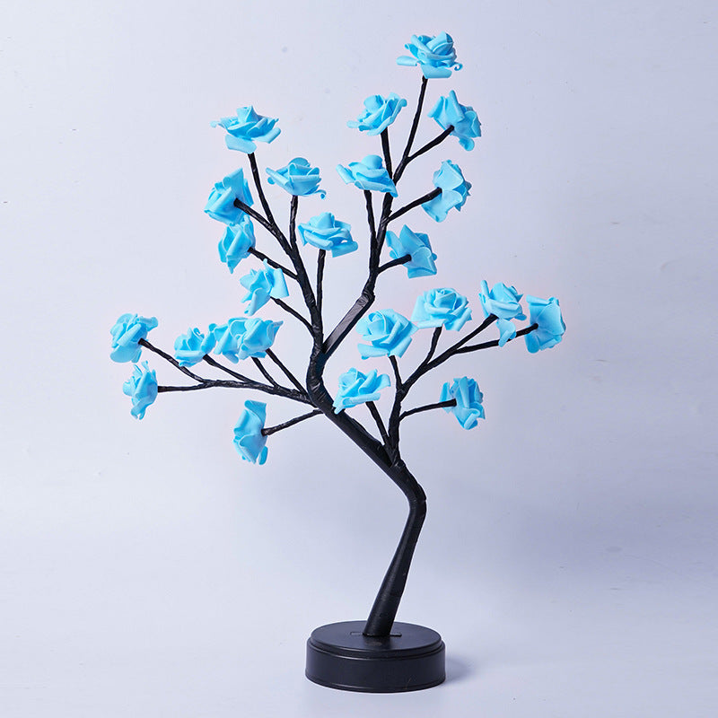 Table Lamp Flower Tree Rose Lamps Fairy Desk Night Lights USB Operated Gifts For Wedding Valentine Christmas Decoration ASKVexperts