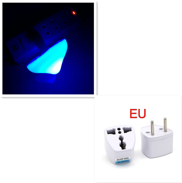 LED Night Light Mushroom Wall Socket Lamp EU US Plug Warm White Light-control Sensor Bedroom Light Home Decoration ARVASHAA