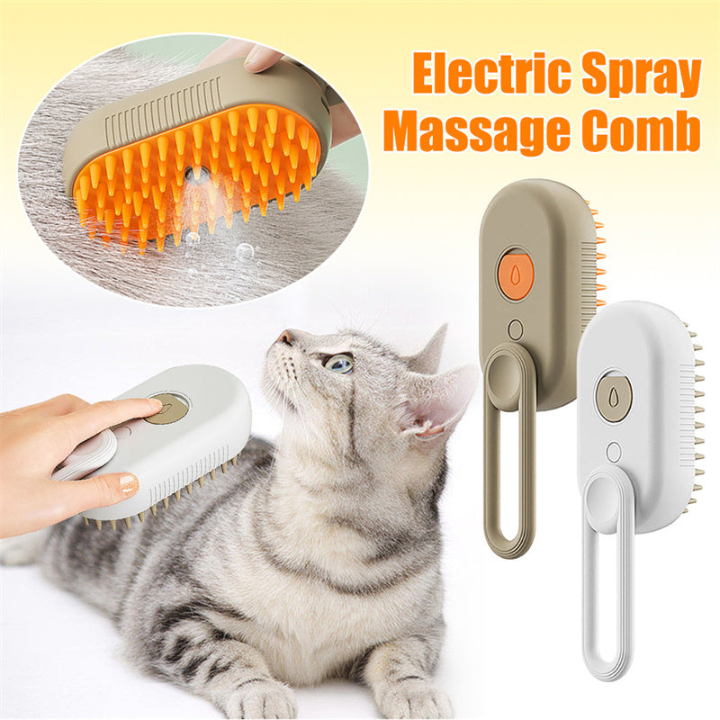 Cat Steam Brush Steamy Dog Brush 3 In 1 Electric Spray Cat Hair Brushes For Massage Pet Grooming Comb Hair Removal Combs Pet Products ARVASHAA