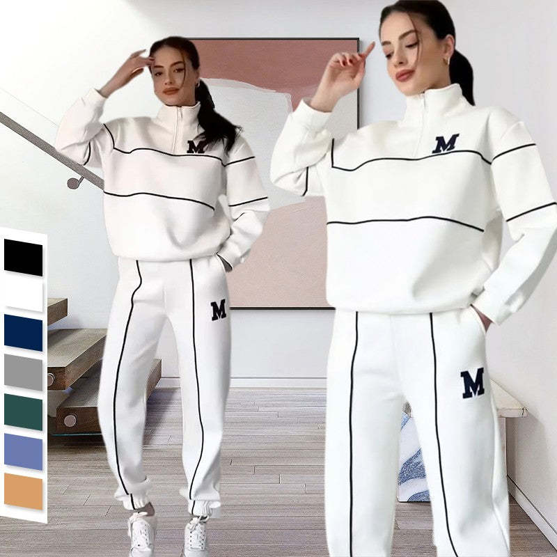 Womens 2 Piece Outfits Lounge Hoodless Pullover Sweatshirt Sweatsuit Sets Sweatshirt Baggy Fashion Sweatpants With Pockets ARVASHA