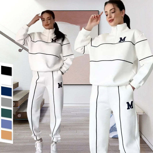 Womens 2 Piece Outfits Lounge Hoodless Pullover Sweatshirt Sweatsuit Sets Sweatshirt Baggy Fashion Sweatpants With Pockets ARVASHA