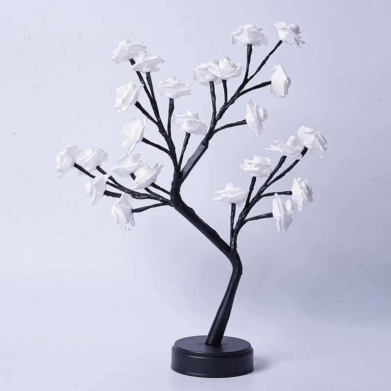 Table Lamp Flower Tree Rose Lamps Fairy Desk Night Lights USB Operated Gifts For Wedding Valentine Christmas Decoration ASKVexperts