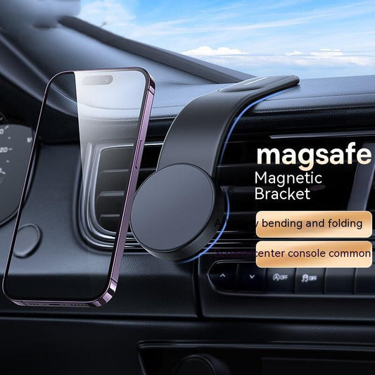 Magnetic Bendable Car Mobile Phone Holder Wireless Charger Phone Holder 15W Car Dash Mount Compatible With Phone ARVASHAA