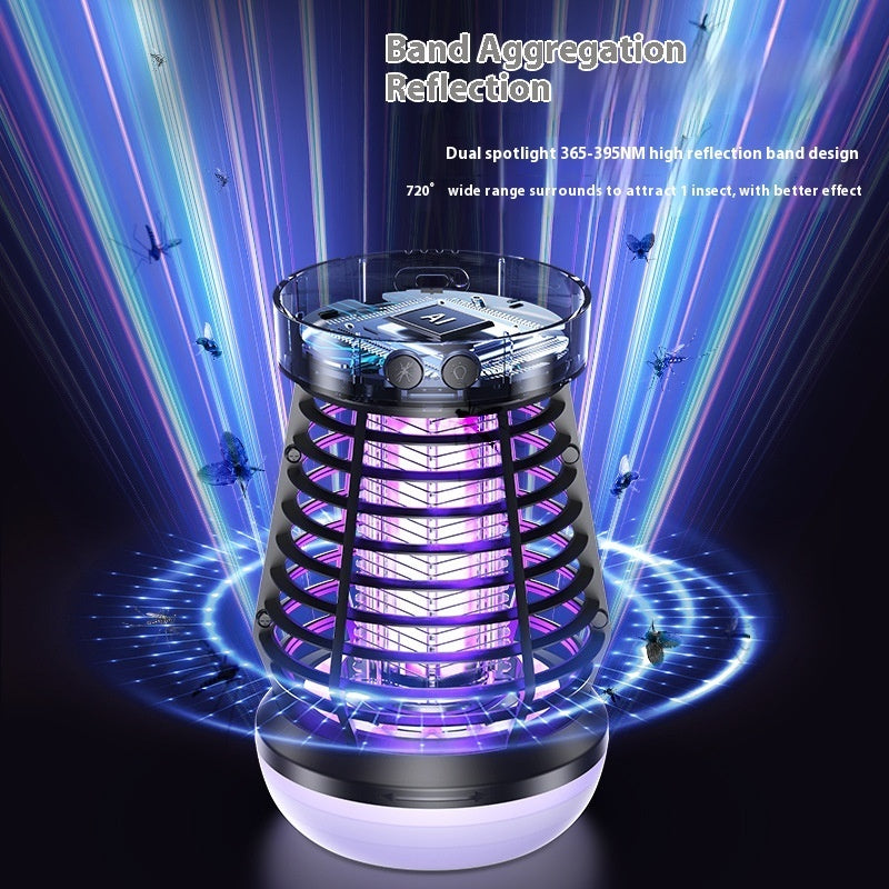 2in1 Mosquito Killer Lamp Electric Fly Catcher USB Rechargeable Electric Mosquito Swatter Electric Fly Trap With Night Light S0S Emergency Light Mosquito Killer Terrace Camping ARVASHA