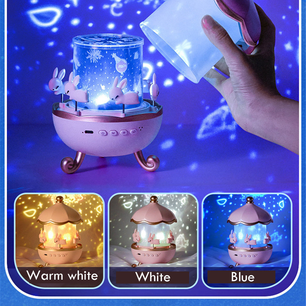 Night Light Projector Kids Nursery Children Room Space Rotation USB Rechargeable Led Night Lamp 12 Films Birthday Christmas Gift ARVASHA