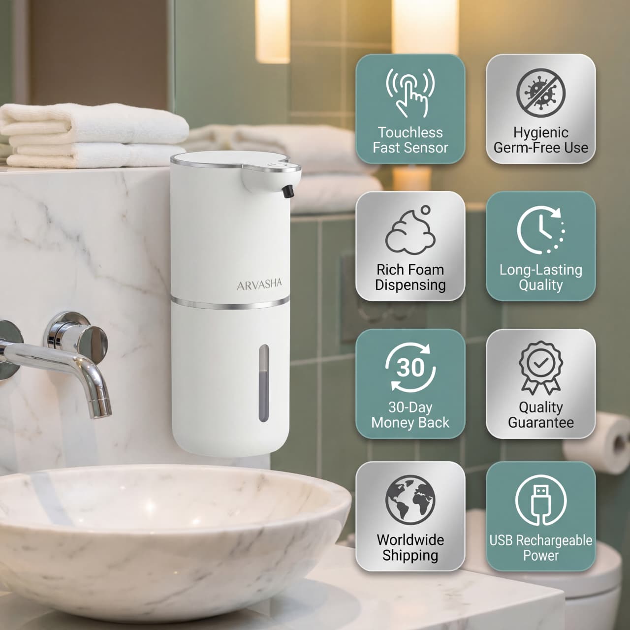 Luxury Foaming Soap Dispenser