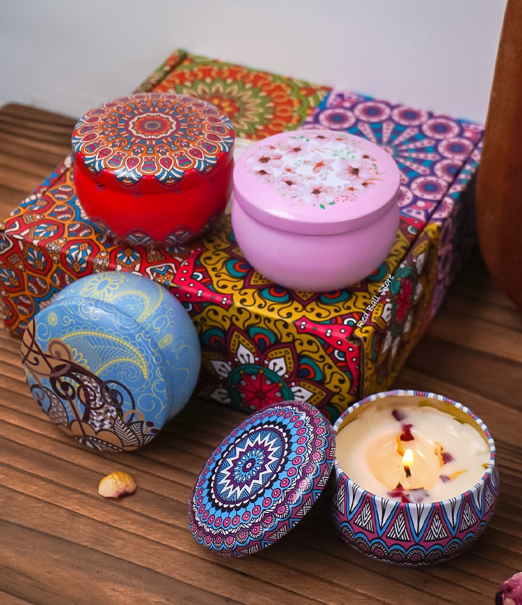 Crystal Bloom Romantik-Kerzenset