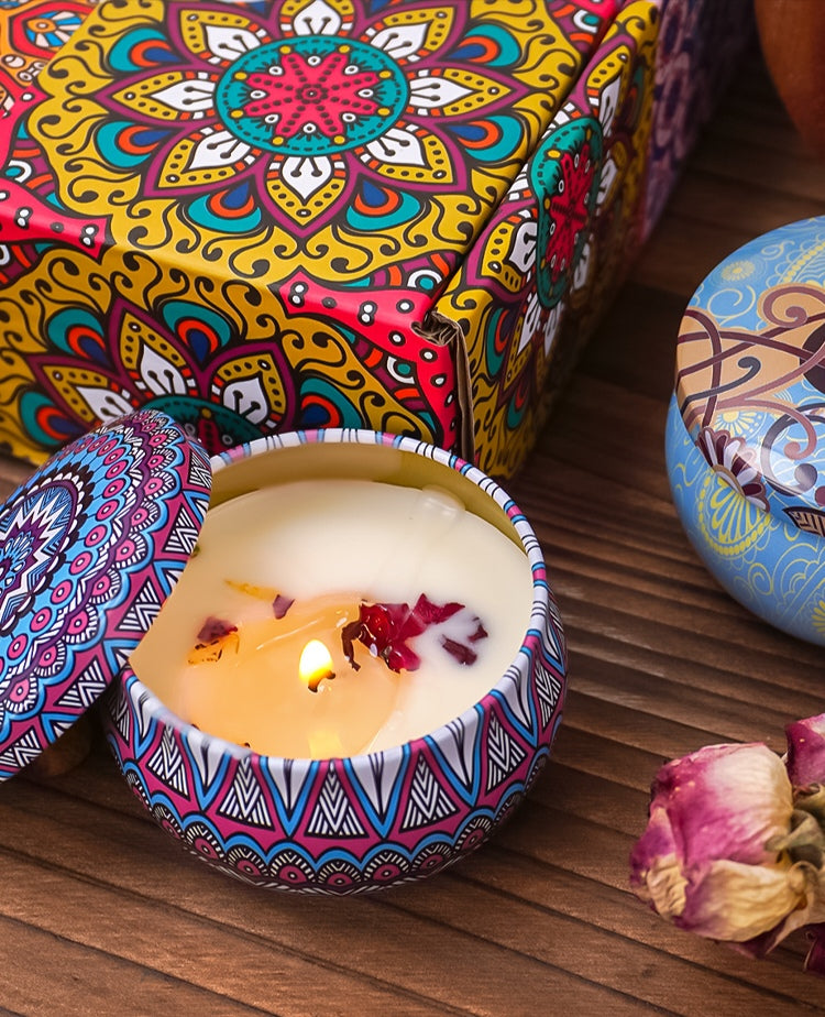 Crystal Bloom Romantik-Kerzenset