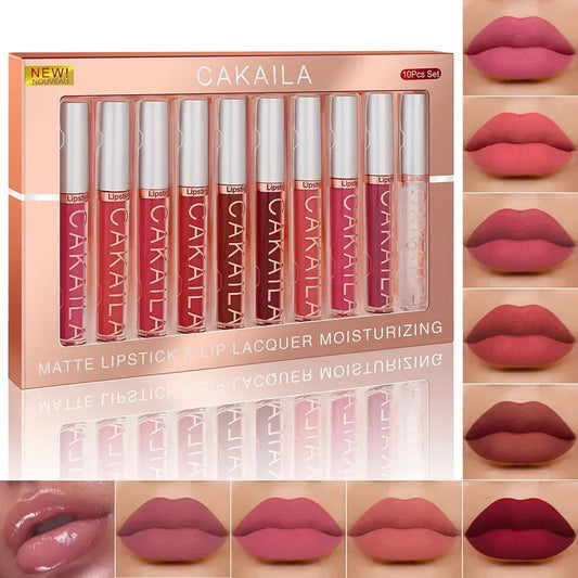 10/6 PCS Matte Natural Lipstick Set – Long Lasting & Waterproof ARVASHAA