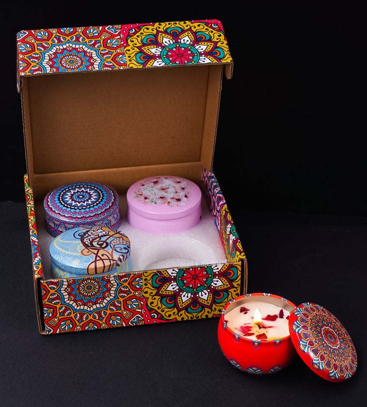 Crystal Bloom Romantik-Kerzenset