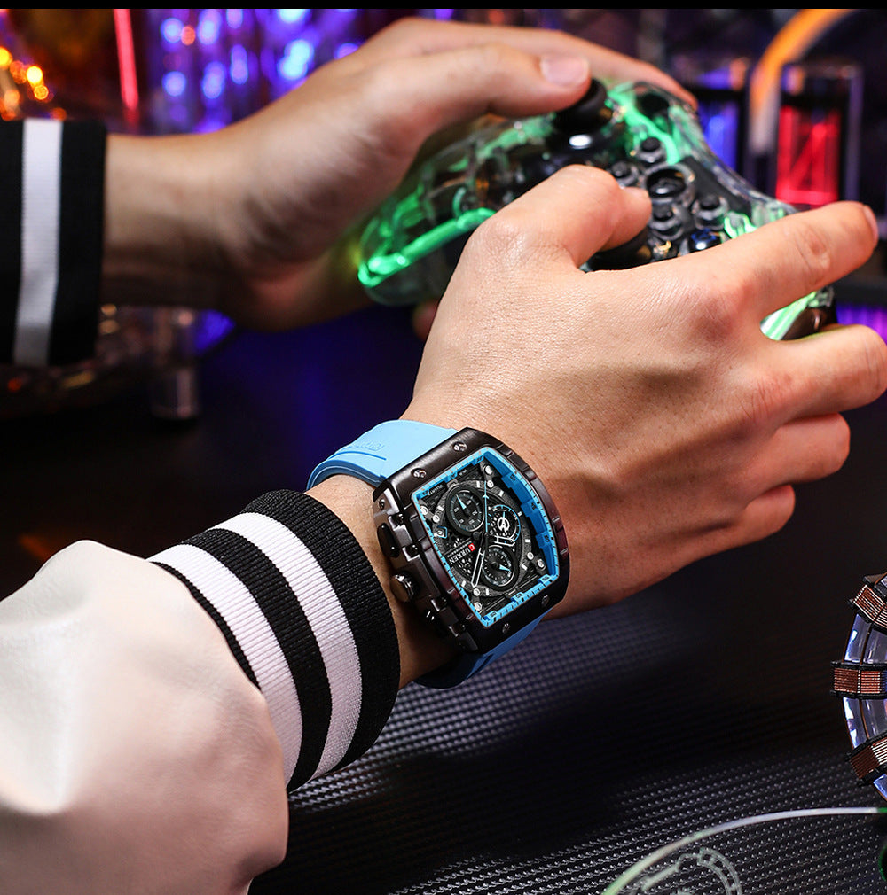 Men's Six-pin Quartz Tape Men's Watch ARVASHA
