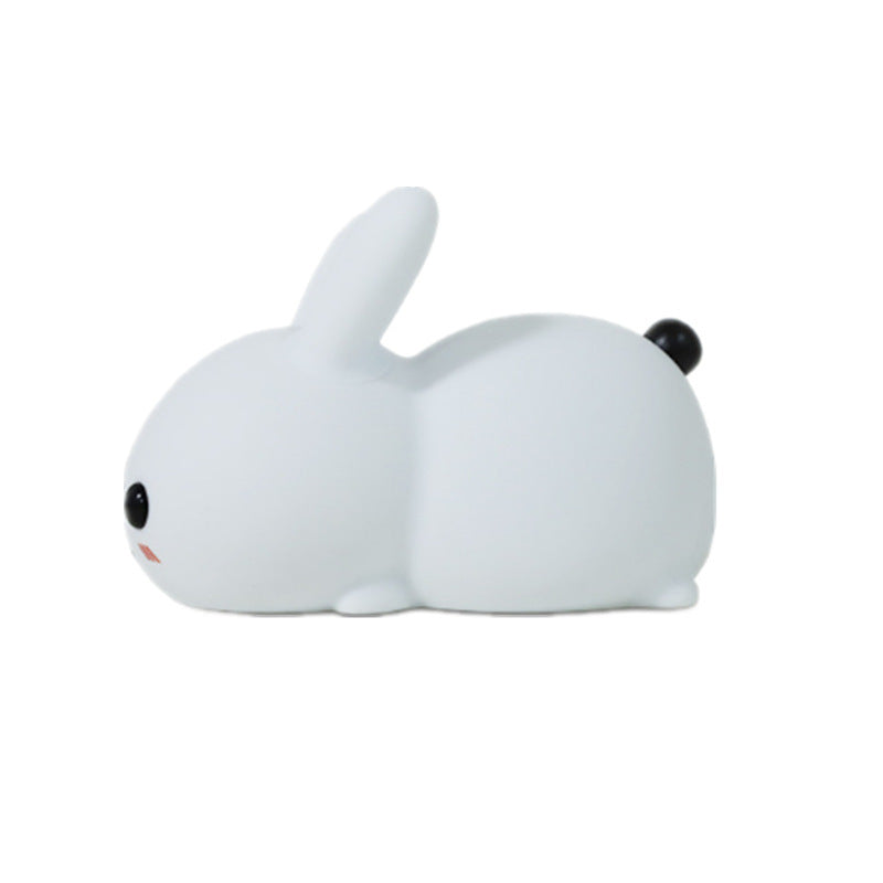 Rabbit LED Night Light Silicone Animal Cartoon Dimmable Lamp USB Rechargeable For Children Kids Baby Gift Bedside Bedroom ARVASHA