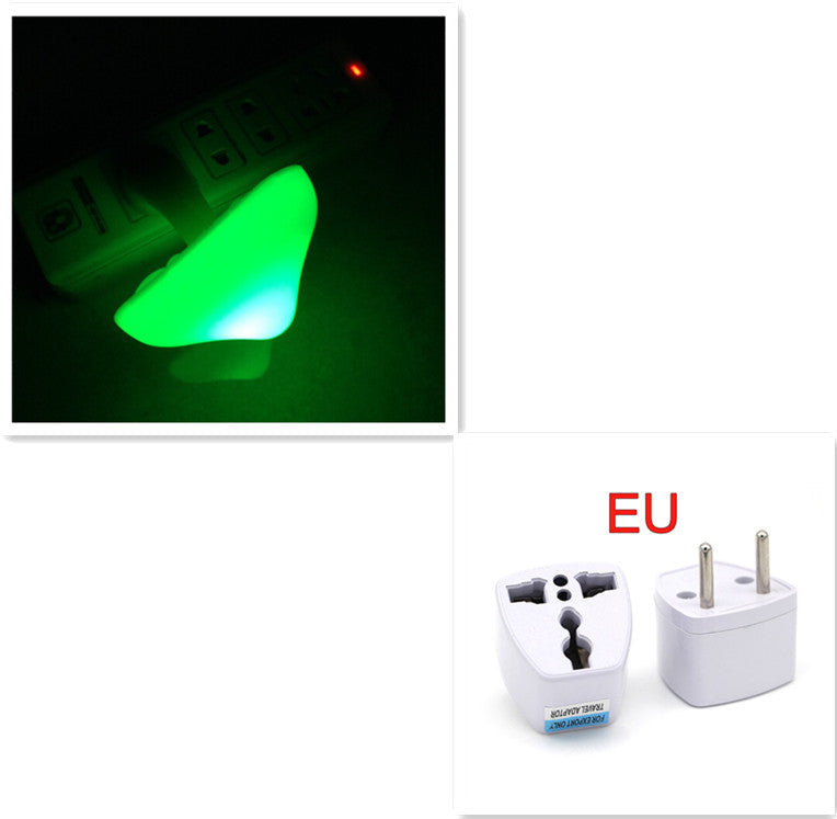 LED Night Light Mushroom Wall Socket Lamp EU US Plug Warm White Light-control Sensor Bedroom Light Home Decoration ARVASHAA