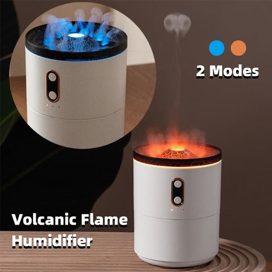 Volcanic Flame Aroma Essential Oil Diffuser USB Portable Jellyfish Air Humidifier Night Light Lamp Fragrance Humidifier ARVASHAA